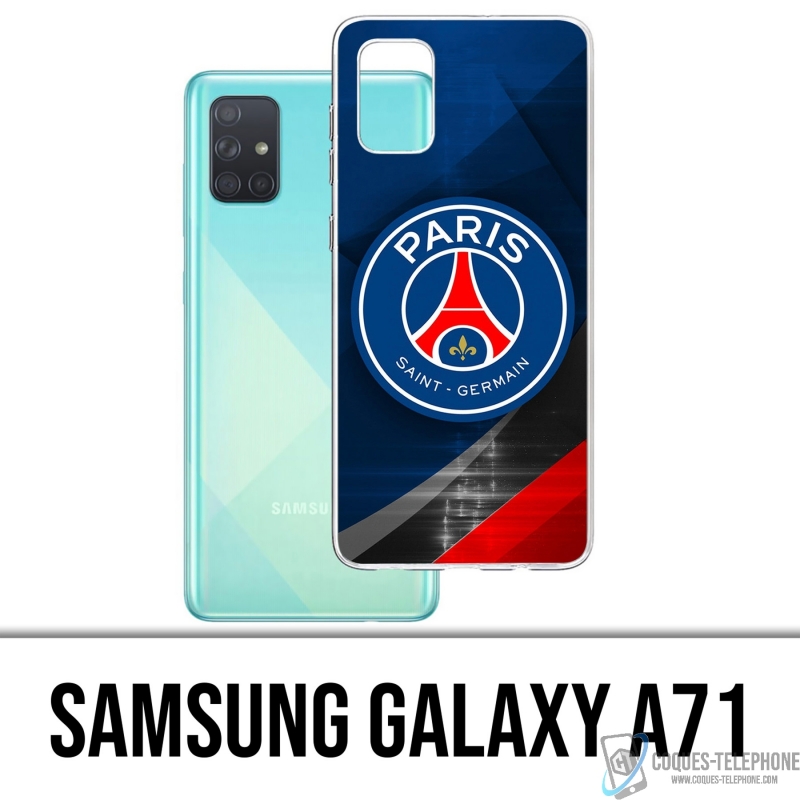 Samsung Galaxy A71 Case - Psg Logo Metall Chrom