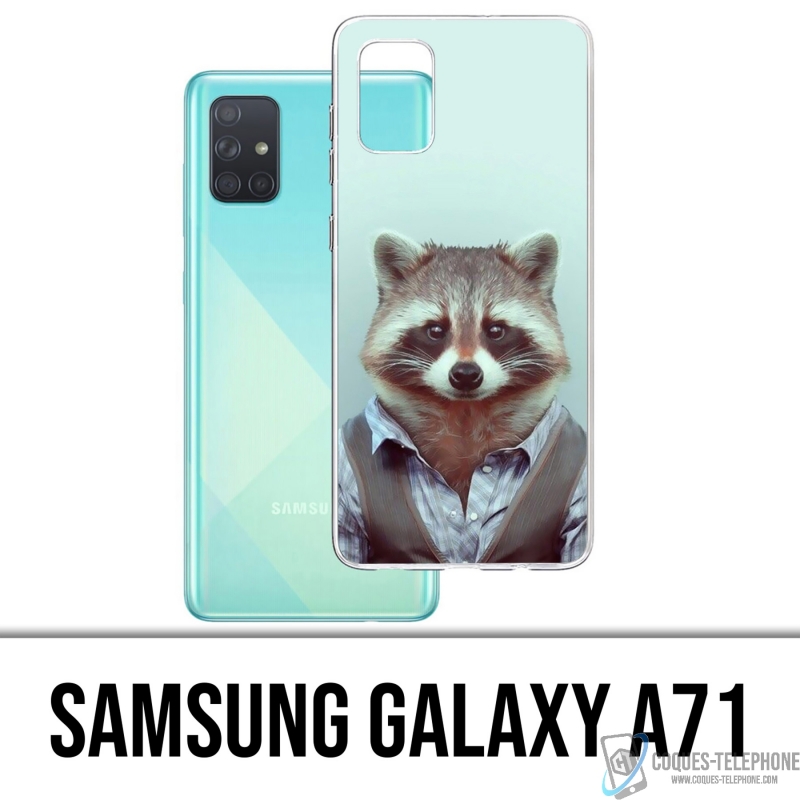 Coque Samsung Galaxy A71 - Raton Laveur Costume