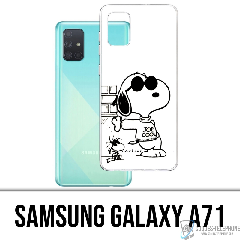 Samsung Galaxy A71 Case - Snoopy Black White