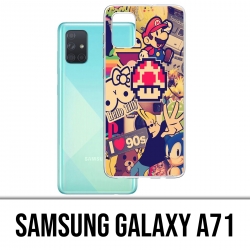 Samsung Galaxy A71 Case - Vintage 90S Stickers