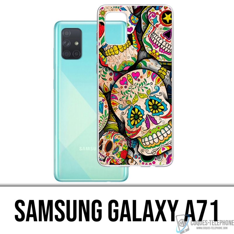 Custodia per Samsung Galaxy A71 - Teschio di zucchero