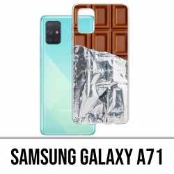 Samsung Galaxy A71 Case - Chocolate Alu Tablet