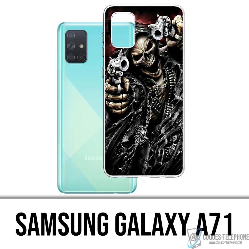 Coque Samsung Galaxy A71 - Tete Mort Pistolet