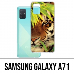 Custodia per Samsung Galaxy A71 - Foglie di tigre