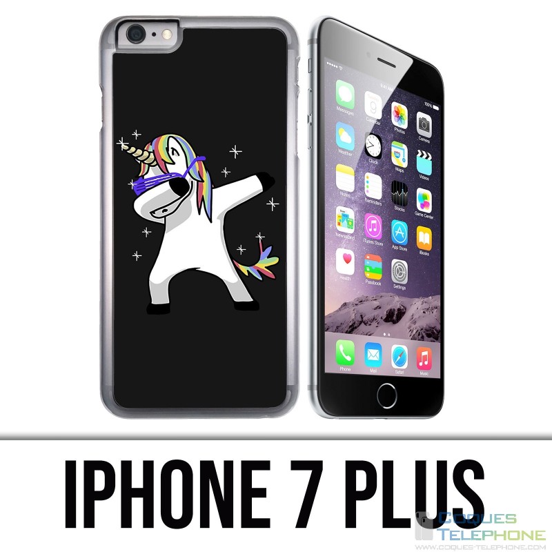 Coque iPhone 7 PLUS - Licorne Dab