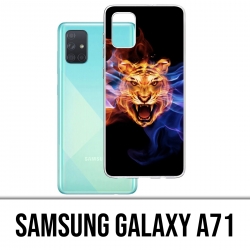 Samsung Galaxy A71 Case - Flames Tiger