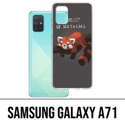 Coque Samsung Galaxy A71 - To Do List Panda Roux