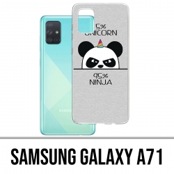 Samsung Galaxy A71 Case - Einhorn Ninja Panda Einhorn