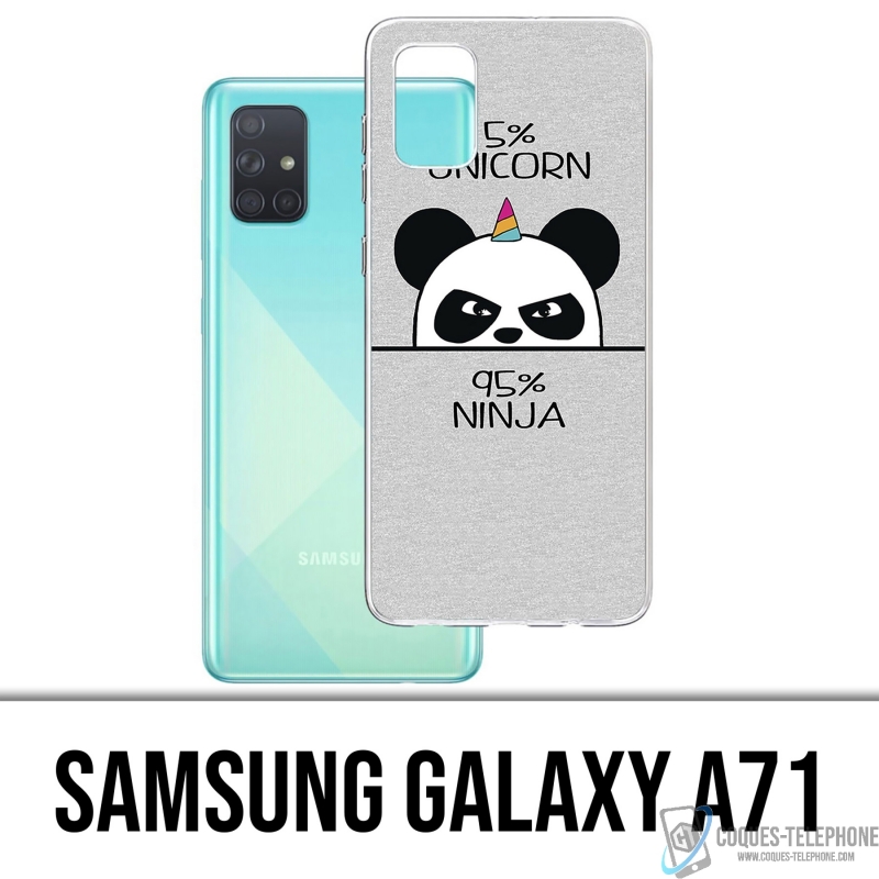 Coque Samsung Galaxy A71 - Unicorn Ninja Panda Licorne