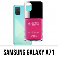 Coque Samsung Galaxy A71 - Vernis Paris Rose