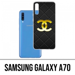Samsung Galaxy A70 Case - Chanel Logo Leather