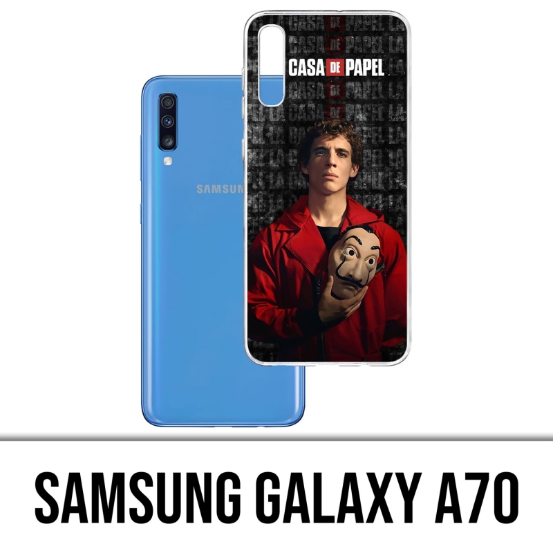 Custodia per Samsung Galaxy A70 - La Casa De Papel - Maschera Rio