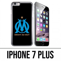 Coque iPhone 7 PLUS - Logo Om Marseille Noir
