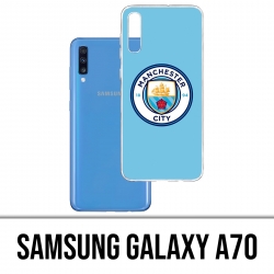 Custodia per Samsung Galaxy A70 - Pallone da calcio Manchester City