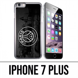 Coque iPhone 7 PLUS - Logo Psg Fond Black