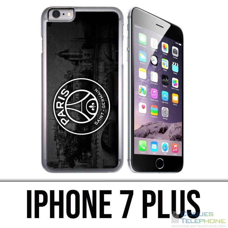 IPhone 7 Plus Case - Logo Psg Black Background