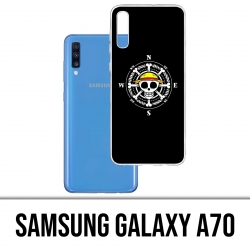 Custodia per Samsung Galaxy A70 - Bussola con logo One Piece