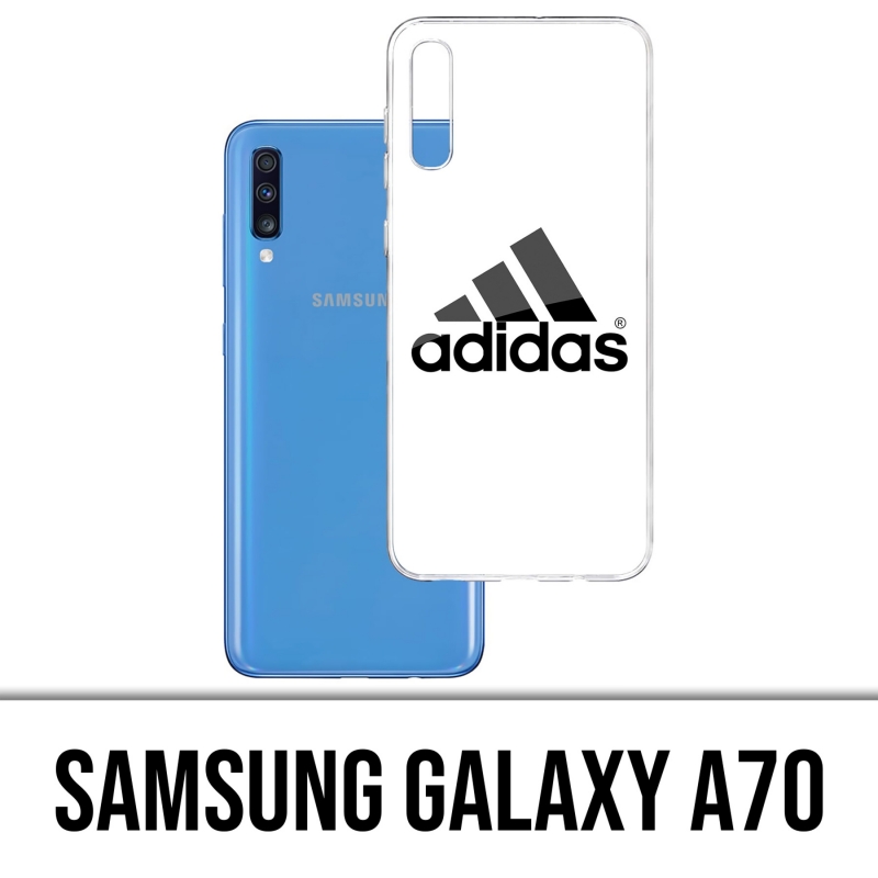 Custodia per Samsung Galaxy A70 - Logo Adidas bianco