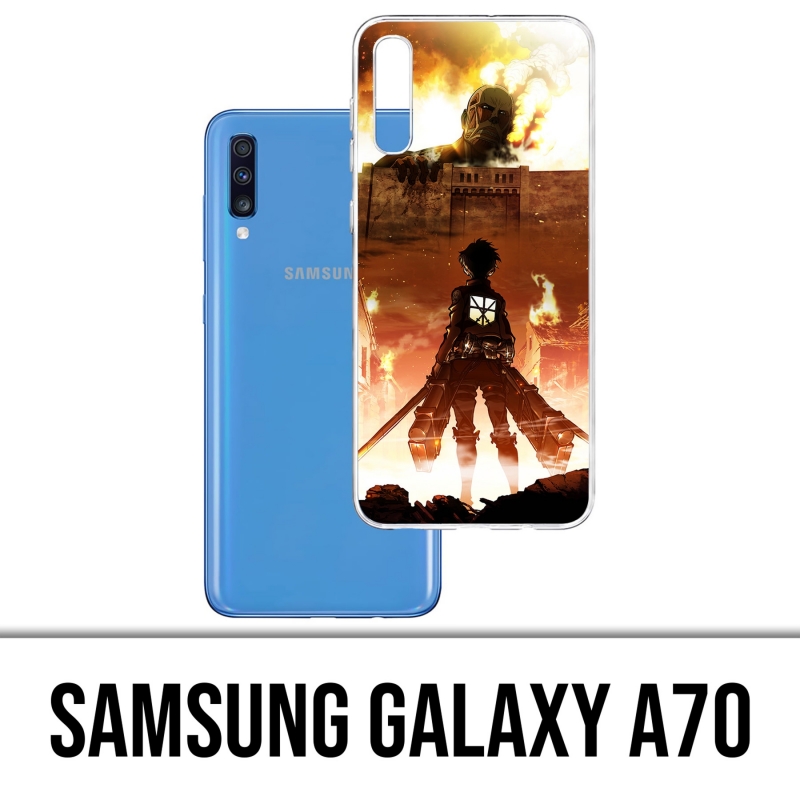 Custodia per Samsung Galaxy A70 - Attak-On-Titan-Poster