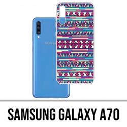 Samsung Galaxy A70 Case - Pink Aztec