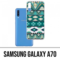 Coque Samsung Galaxy A70 - Azteque Vert