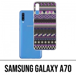 Samsung Galaxy A70 Case - Purple Aztec
