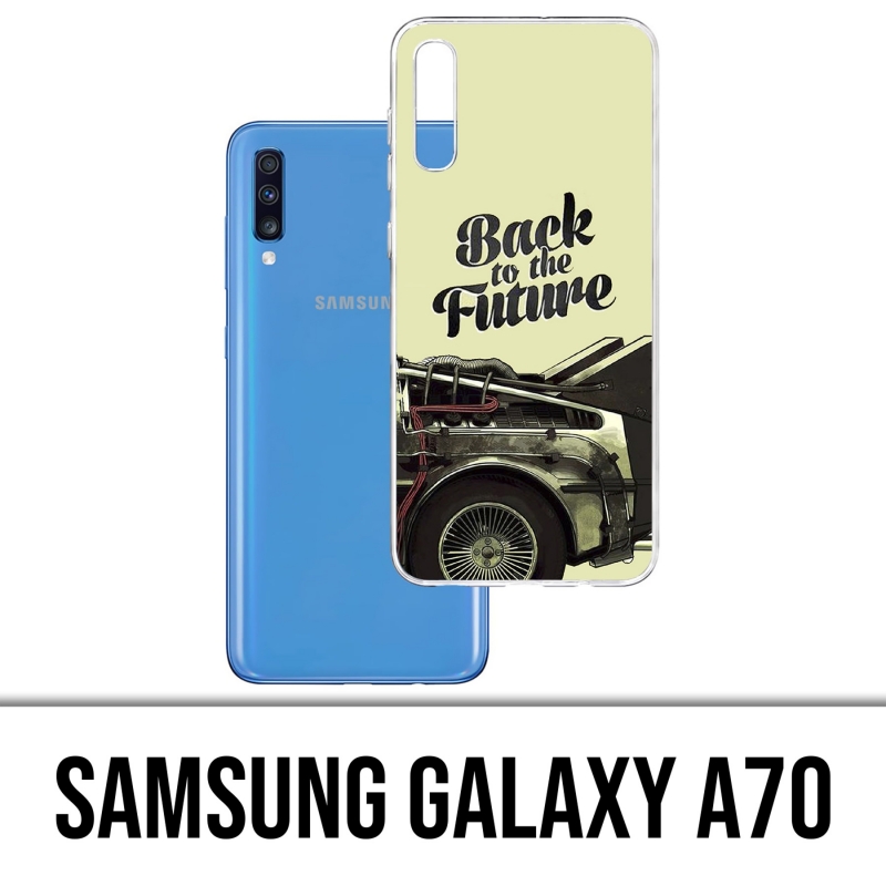 Coque Samsung Galaxy A70 - Back To The Future Delorean 2
