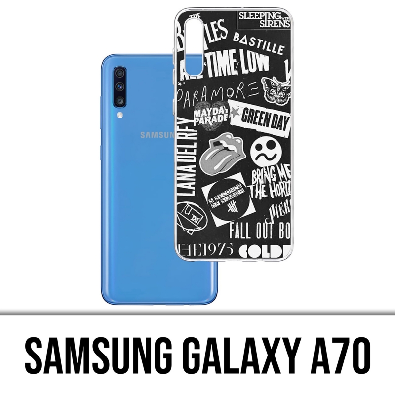 Coque Samsung Galaxy A70 - Badge Rock