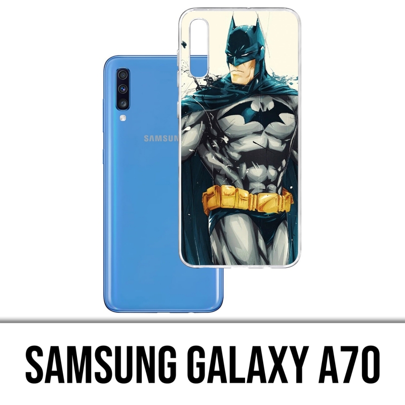 Samsung Galaxy A70 Case - Batman Paint Art