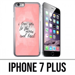 Coque iPhone 7 PLUS - Love Message Moon Back