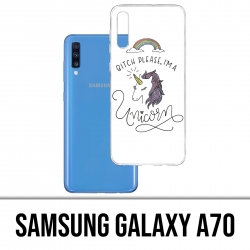 Coque Samsung Galaxy A70 - Bitch Please Unicorn Licorne
