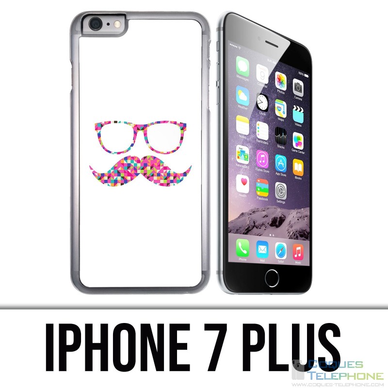 IPhone 7 Plus case - Mustache glasses