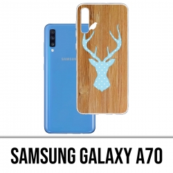 Coque Samsung Galaxy A70 - Cerf Bois Oiseau