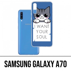 Samsung Galaxy A70 Case - Cat I Want Your Soul
