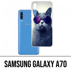 Samsung Galaxy A70 Case - Cat Galaxy Glasses
