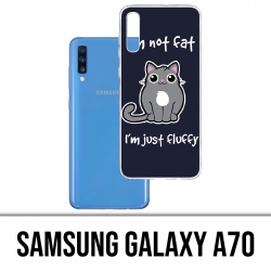 Samsung Galaxy A70 Case - Chat Not Fat Just Fluffy