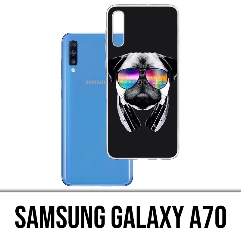 Samsung Galaxy A70 Case - Dj Pug Dog
