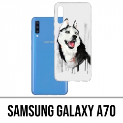 Funda Samsung Galaxy A70 - Perro Husky Splash