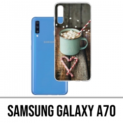 Coque Samsung Galaxy A70 - Chocolat Chaud Marshmallow