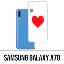 Funda Samsung Galaxy A70 - Corazón rojo