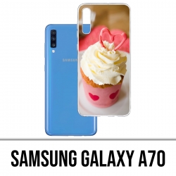 Custodia per Samsung Galaxy A70 - Cupcake rosa