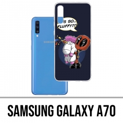 Coque Samsung Galaxy A70 - Deadpool Fluffy Licorne