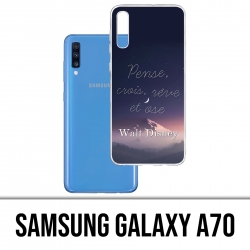 Samsung Galaxy A70 Case - Disney Zitat Think Believe