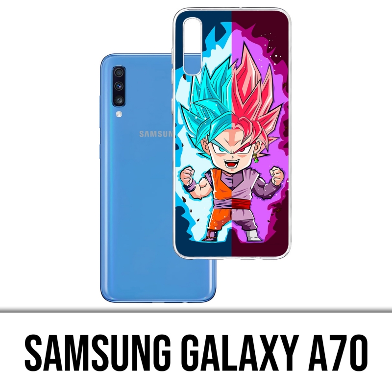 Custodia per Samsung Galaxy A70 - Dragon Ball Black Goku Cartoon