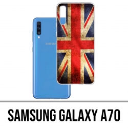 Funda para Samsung Galaxy A70 - Bandera británica de época