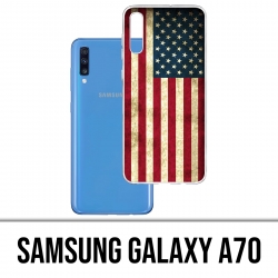 Coque Samsung Galaxy A70 - Drapeau Usa