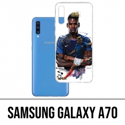 Custodia per Samsung Galaxy A70 - Football France Pogba Drawing