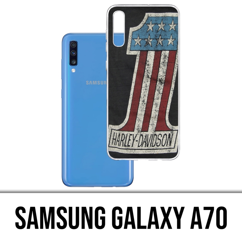 Custodia per Samsung Galaxy A70 - Logo Harley Davidson 1