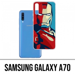 Custodia per Samsung Galaxy A70 - Poster di design Iron Man