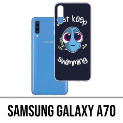 Samsung Galaxy A70 Case - Just Keep Swimming